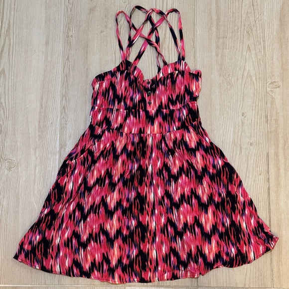 Express Dresses & Skirts - Express Pink and Black Mini Dress